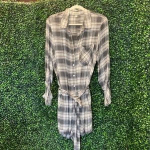 Flannel short romper